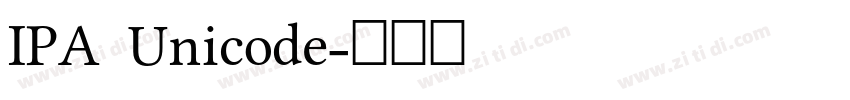 IPA Unicode字体转换